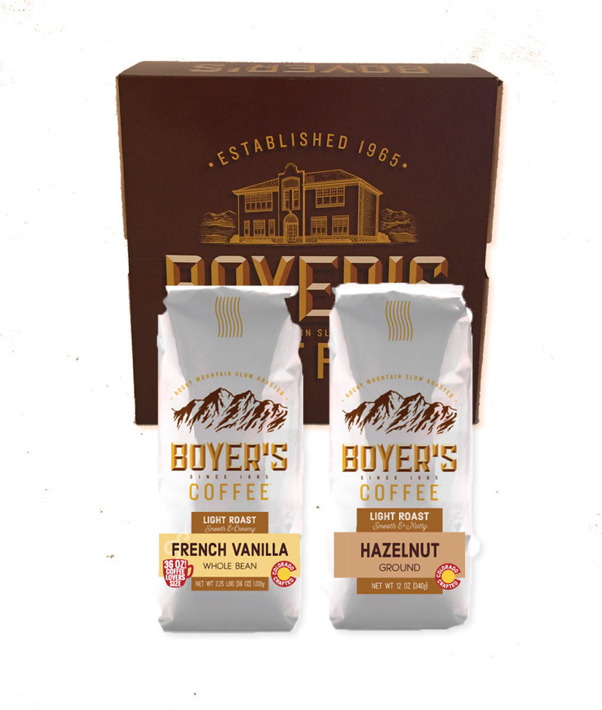 French Vanilla & Hazelnut Flavored Coffee Duo Gift Box